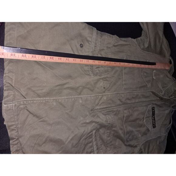 VTG US Army Olive Green M-1951 107 Shell Heavy Field Coat Jacket Regular Small - Picture 3 of 8